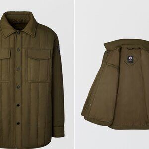 Canada Goose mens CARLYLE QUILTED SHIRT JACKET BLACK LABEL